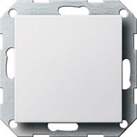 Заглушка без рамки Gira System55 1-м. белый глянец картинка
